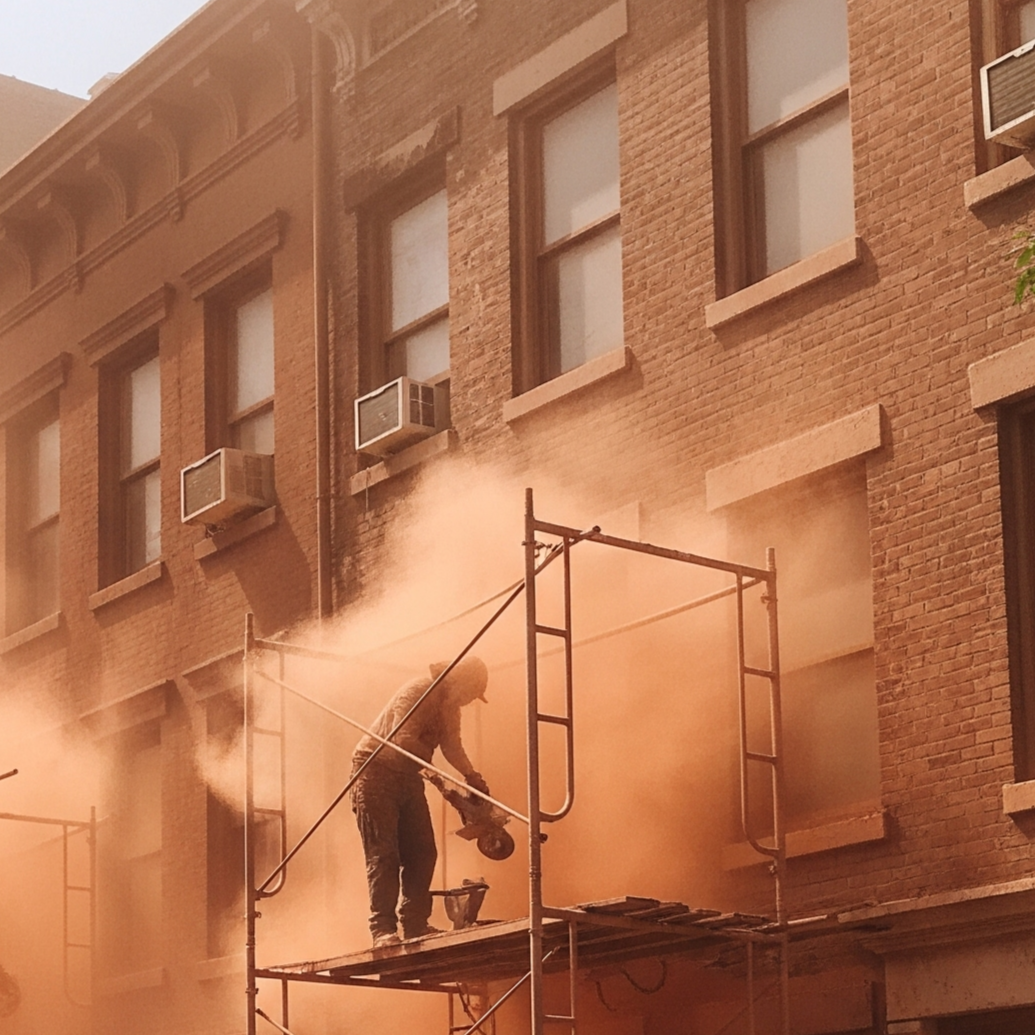 tuckpointing dust